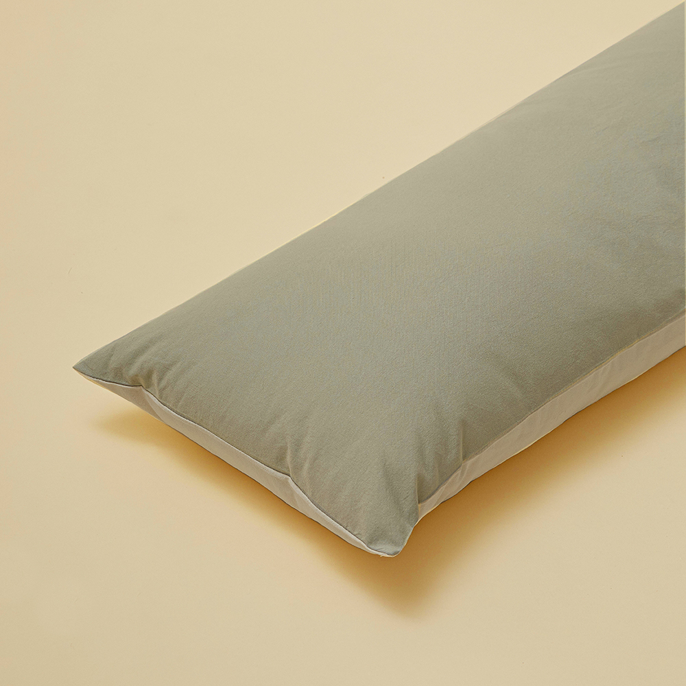 [드로잉엣홈]with long cushion : soft khaki , 롱베개형