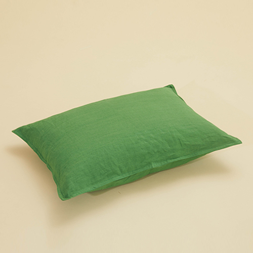 [드로잉엣홈]linen look pillow cover : green 베개