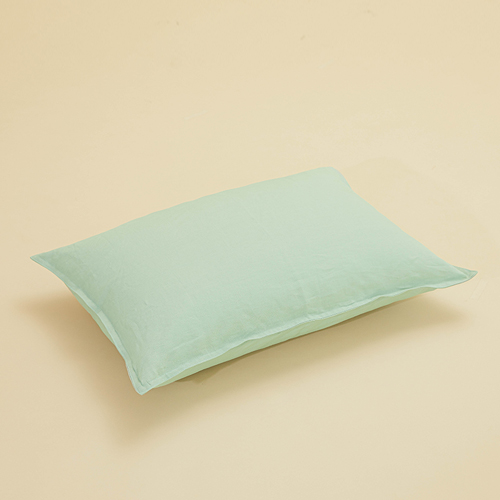 [׿Ȩ]linen look pillow cover : mint 