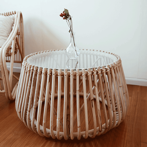 [̳] HAIGHT RATTAN TABLE ̺