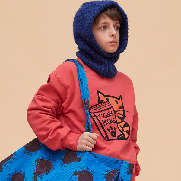 50[˵Ͽ콺]Tiger book sweatshirt -WH22KASST0575RED
