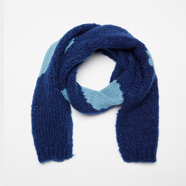 [˵Ͽ콺]Blue dot wool scarf ī-WH22KASCA0640BLU