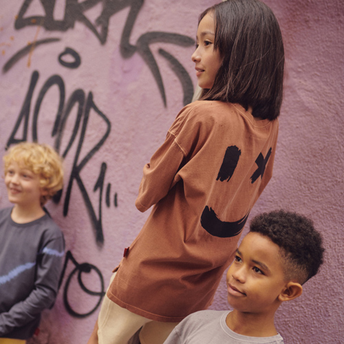 [ڵĵ]HI-LOW HEMLINE DETAILED TEE (NATURAL DYE-BROWN) Ƽ