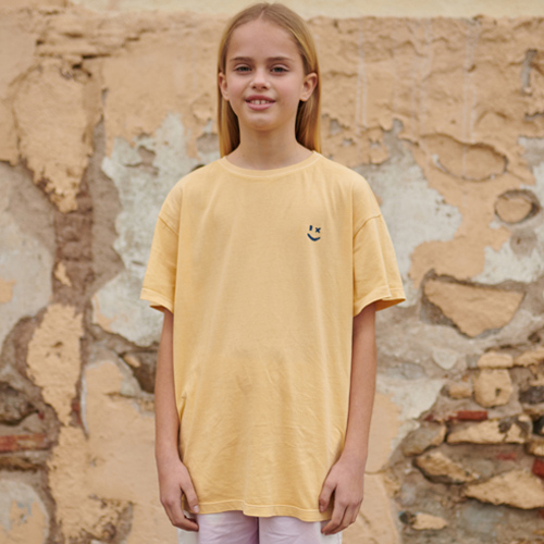 [ڵĵ]DROP SHOULDER SEMI-OVERSIZED TEE (NATURAL DYE-YELLOW) Ƽ
