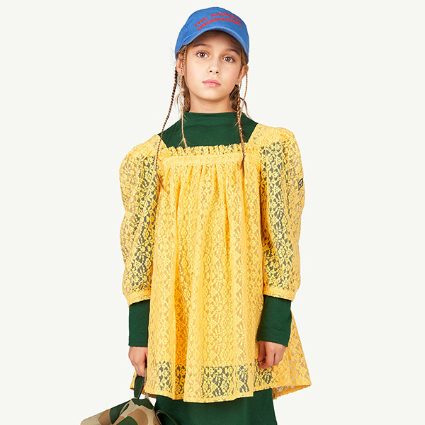 22AW[타오]Yellow Lace Dodo 드레스-TA22KADRE0108YEW