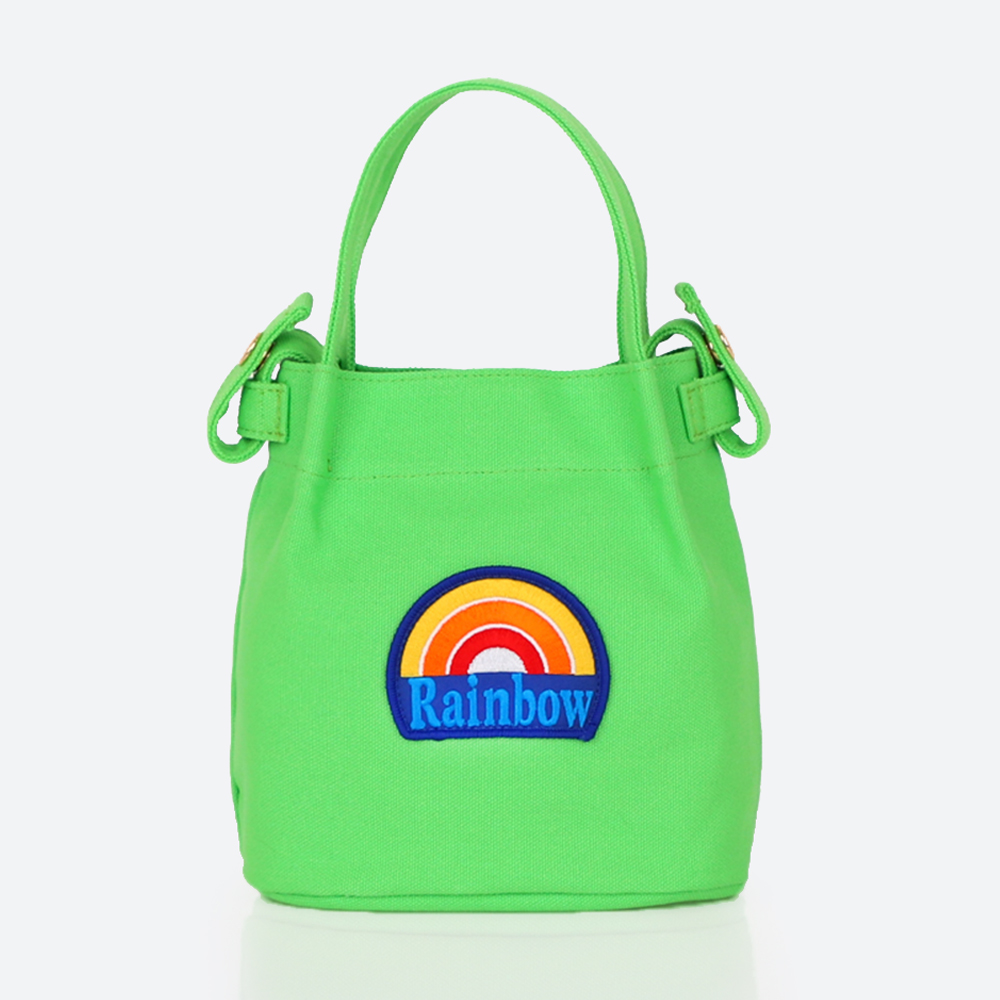 심도마도[Rainbow Wappen Bag]레인보우와펜백 네온그린