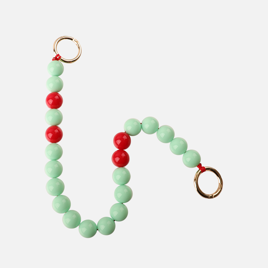 ɵ[Ʈ]Ball Strap - Aquamarine & Red