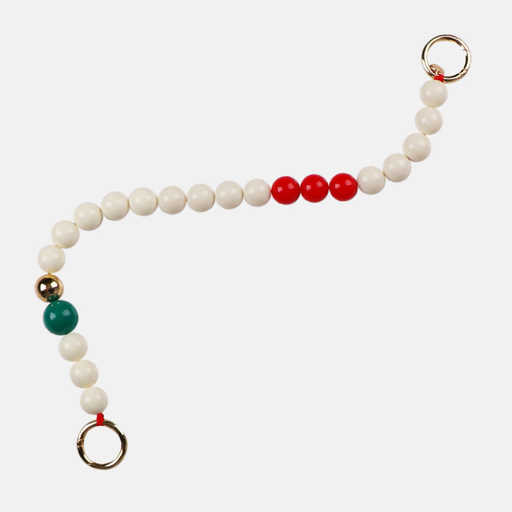 ɵ[Ʈ]Ball Strap - Red & Ivory & Green & Gold