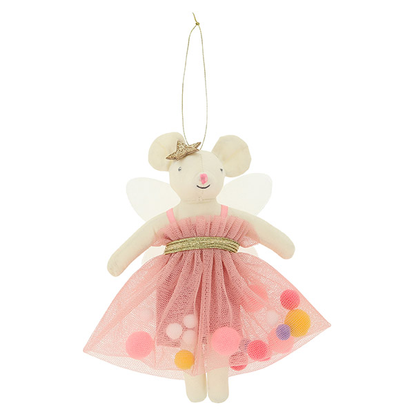 [메리메리] Pink Pompom Mouse Decoration-ME217540