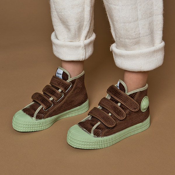 [뺣Ÿ Ű]KID VELCRO BROWN/MINT ڵ Ŀ-NKAWKNSHE0015BRM
