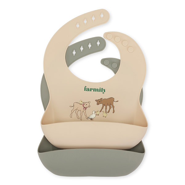 []2 PACK SILICONE BIBS_ι-KS22KABIB3544FAR