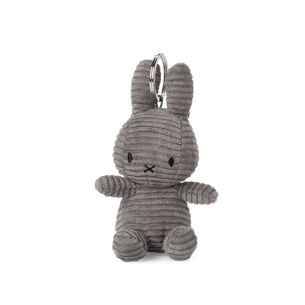[]Miffy Keychain Corduroy Grey_ڵ  Ű ׷-10cm