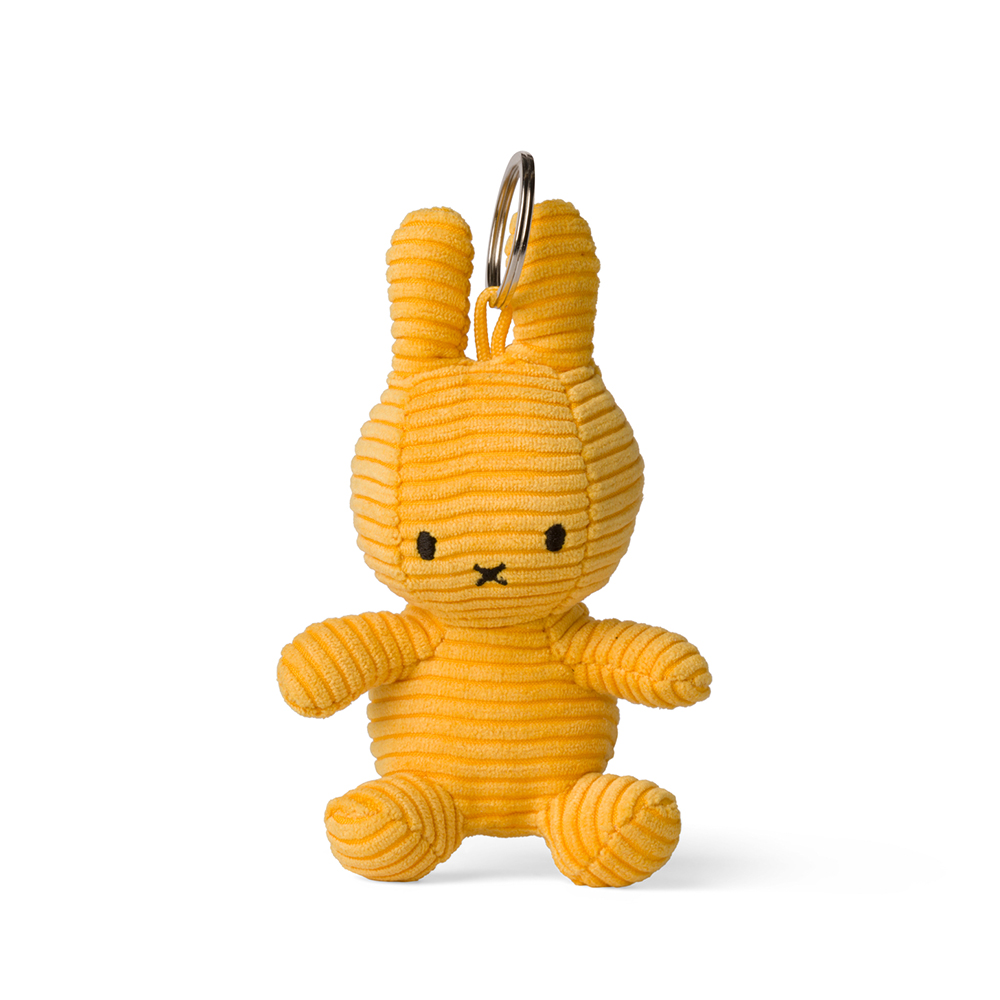 []Miffy Keychain Corduroy Yellow_ڵ  Ű ο-10cm