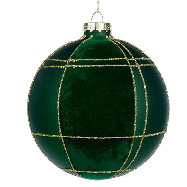 50[]GLSS FLOCK.TART BALL 10CM ʸƮ-GW22LEXMA2110GRN