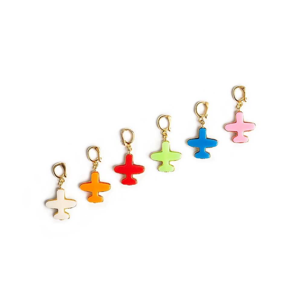 0330 [] Űġ ÷  ҴƮ BONBEAU kitsch color airplane pendant