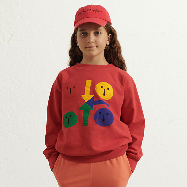 23SS[˵Ͽ콺]Parchis sweatshirt -WH23KSSST0709RED
