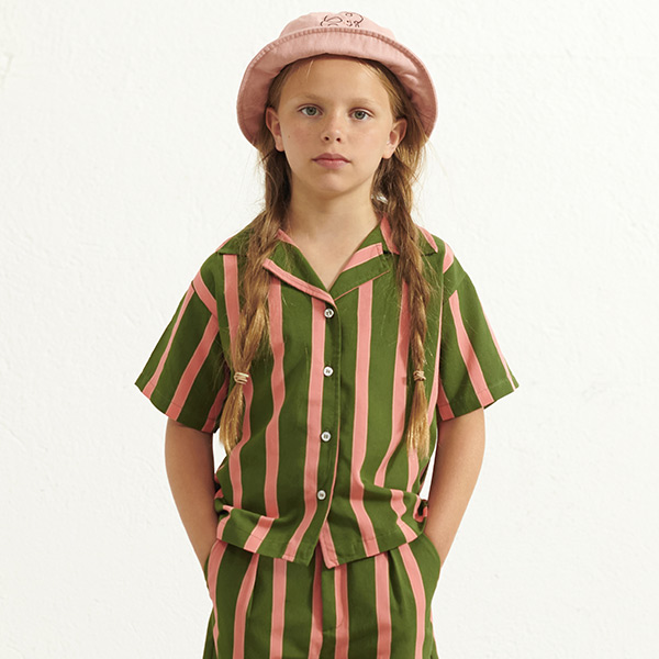 23SS[˵Ͽ콺]Stripped shirt -WH23KSSHR0700GNP
