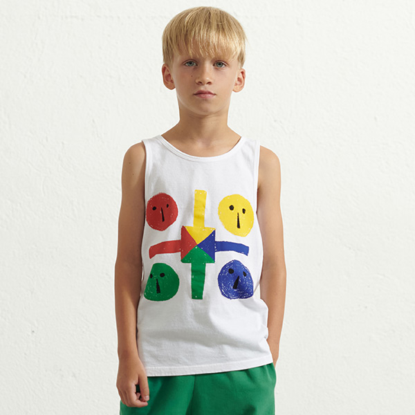 23SS[˵Ͽ콺]Parchis tank TShirt -WH23KSTOP0732WHT