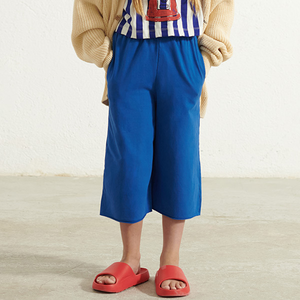 23SS[˵Ͽ콺]Basic crop pants -WH23KSPAN0843BLU