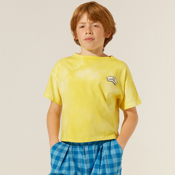 23SS[įĸ]YELLOW TIE DYE TSHIRT -CM23KSTSH0011YEL