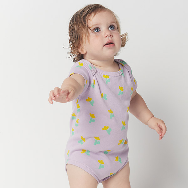  23SS_1_BABY[]Sea Flower all over short sleeve bodies set ٵ Ʈ-BB23BSBDYB026530