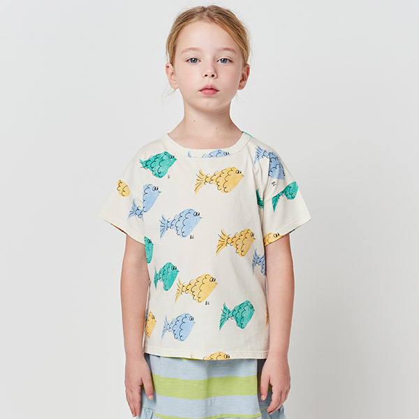 23SS_1차_KID[보보쇼즈]Multicolor Fish all over Tshirt 티셔츠-BB23KSTSHC004100