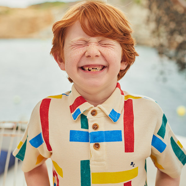 23SS_2_KID[]Multicolor Beacons all over polo ÿ-BB23KSTSHC030110