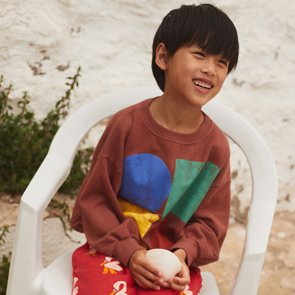 23SS_1_KID[]Geometric Color Block sweatshirt -BB23KSSSTC042220