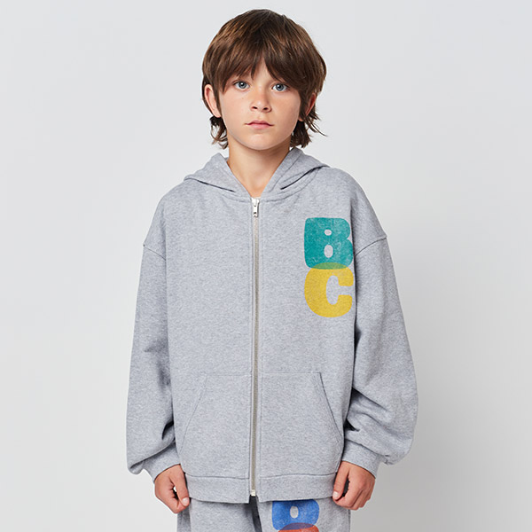 23SS_1_KID[]Bobo Choses Color Block zipped sweatshirt -BB23KSSSTC049910