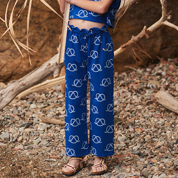 23SS_2_KID[]Sail Rope all over gathered jogging pants -BB23KSTRSC086410