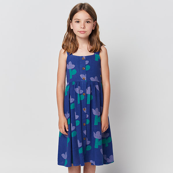 23SS_2_KID[]Sea Flower all over strap dress 巹-BB23KSDREC131420