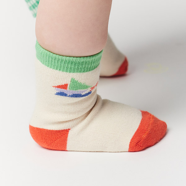 23SS_1_BABY[]Multicolor Sail Boat long socks 縻-BB23BSACCH007200