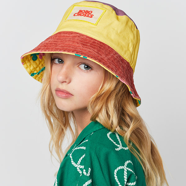 23SS_2_KID[]Sea Flower reversible hat -BB23KSACCI033720