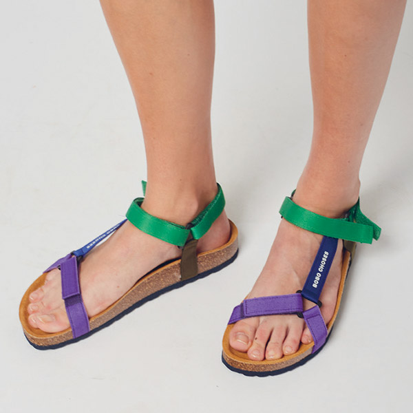 23SS_20216_ADULT[]Color Block Strap Sandals -BB23WSFWRK018010