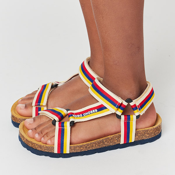 30MRCL []Color Stripes straps sandals-BB23KSFWRI021010