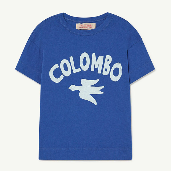 23SS[타오]Colombo Deep Blue Rooster TShirt_티셔츠-TA23KSTSH0017BLU