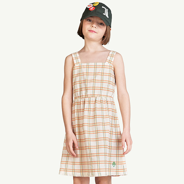 23SS[Ÿ]White Squares Badger Dress_巹-TA23KSDRE0158WHT