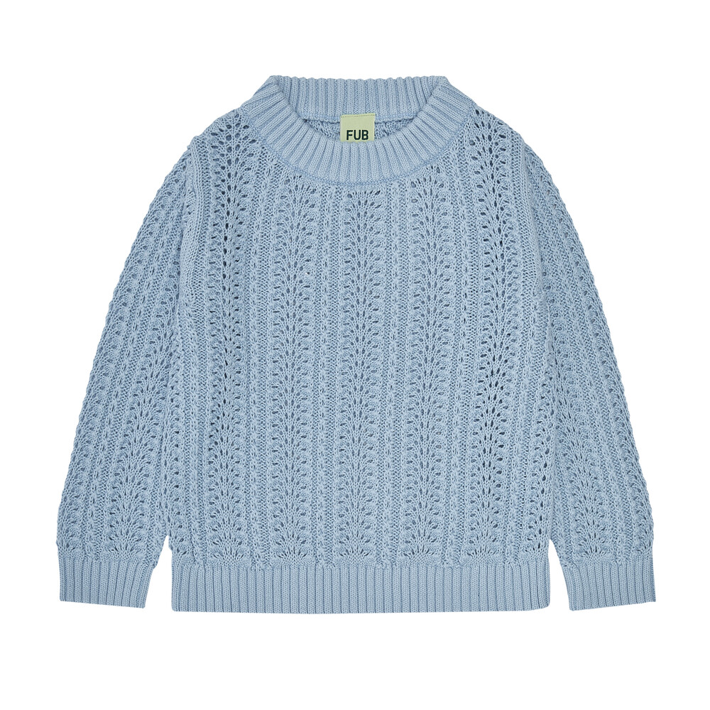23SS[FUB KIDS]Pointelle Sweater(glacier)