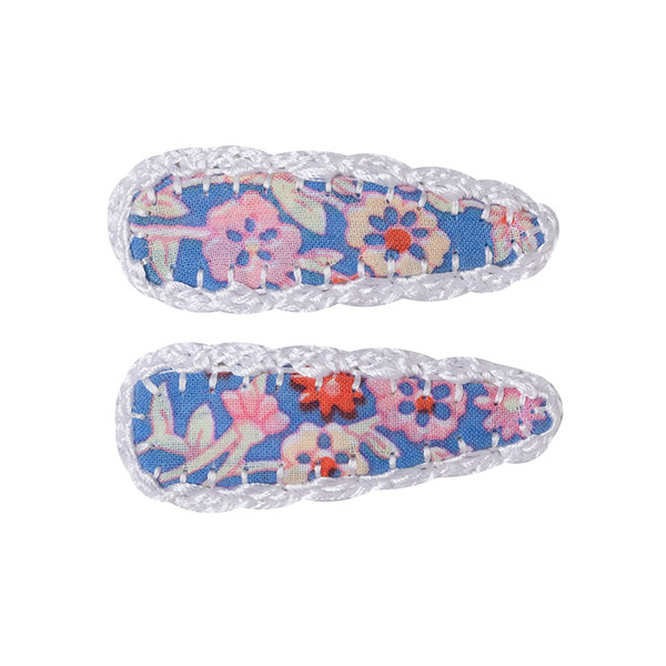 23SS[Űڰ]Crochet Trim Hair Clip _- 2pc set-KI23KSHAC0053JIB