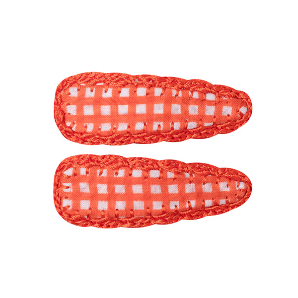 23SS[Űڰ]Crochet Trim Hair Clip - 2pc set_-KI23KSHAC0055CHR
