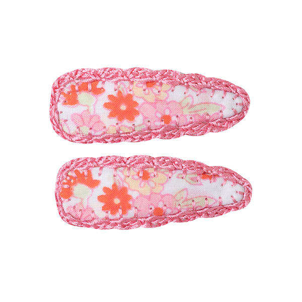 23SS[Űڰ]Crochet Trim Hair Clip _- 2pc set-KI23KSHAC0050JPR