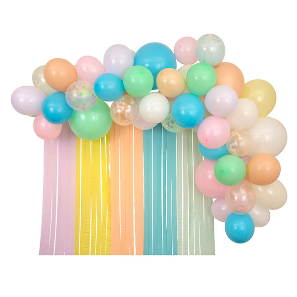 23[޸޸]Pastel Balloon & Streamer Garland (x 50 balloons)-ME223326