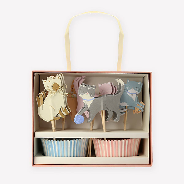23[޸޸]Cute Kittens Cupcake Kit (x 24 toppers)-ME268537