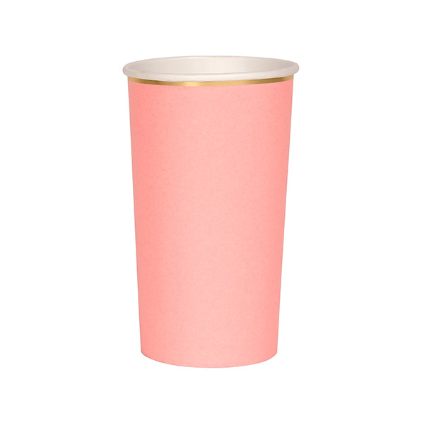 23[메리메리]Neon Coral Highball Cups (x 8)-ME181513