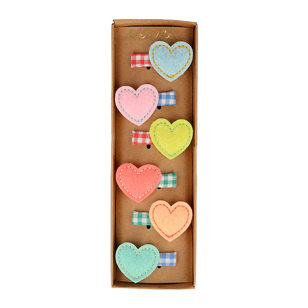 [޸޸]Felt Heart Hair Clips_Ŭ-ME218080