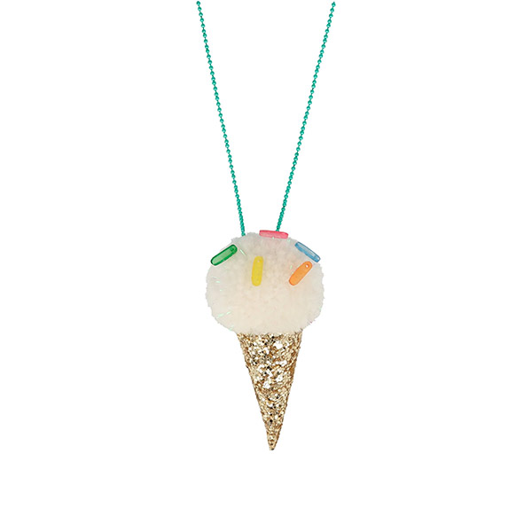 23[޸޸]Ice Cream Pompom Necklace-ME187207