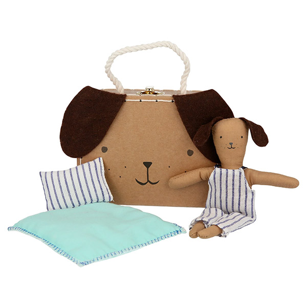 [޸޸]Stripy Puppy Mini Suitcase Doll_-ME204985