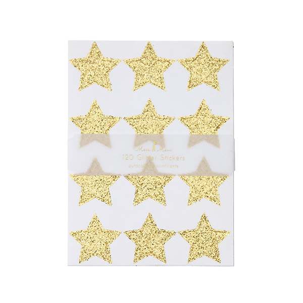 23[메리메리]Gold Glitter Stars Sticker Sheets_스티커-ME149896
