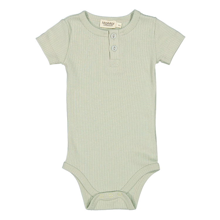 [ϰ]Body SS, Bodysuit - White Sage