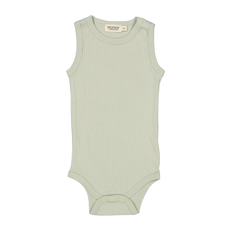 [ϰ]Body Sleeveless, Bodysuit - White Sage